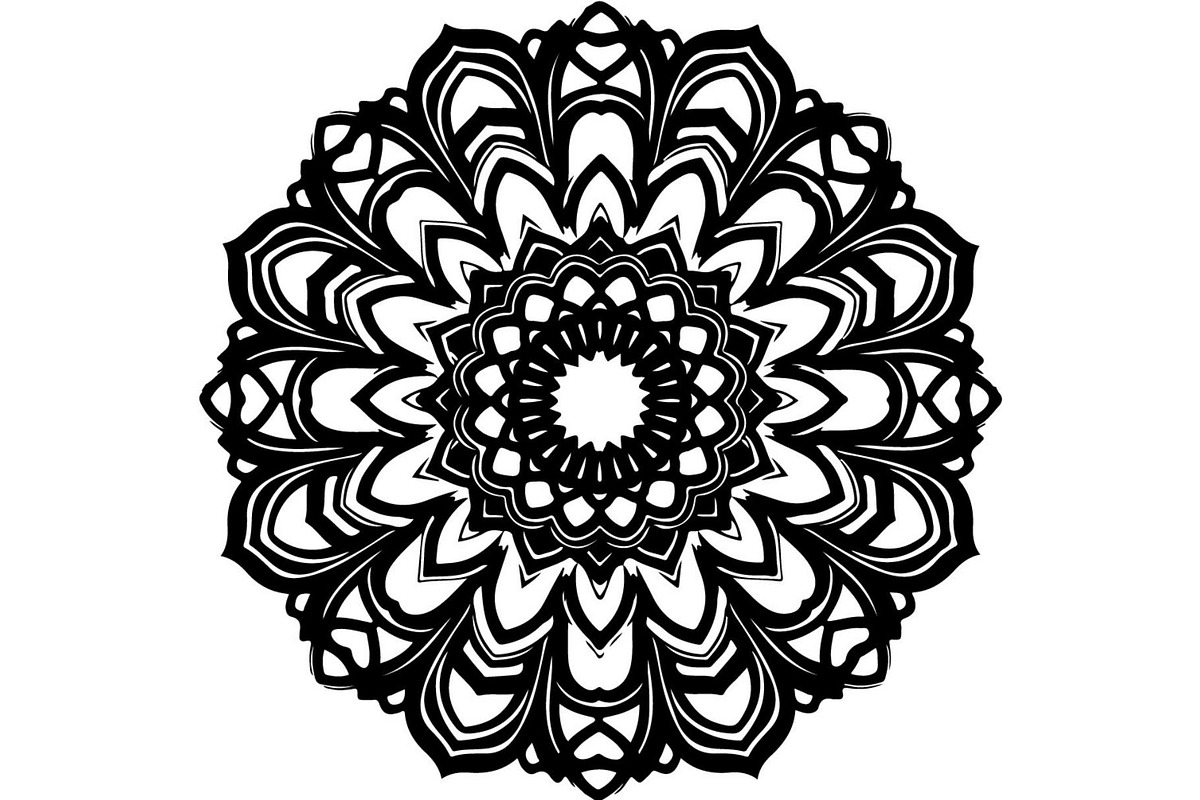 Intricate Black Mandala Circle, a Decorative Illustration by Designer_Momina (Photo 11 of 20)