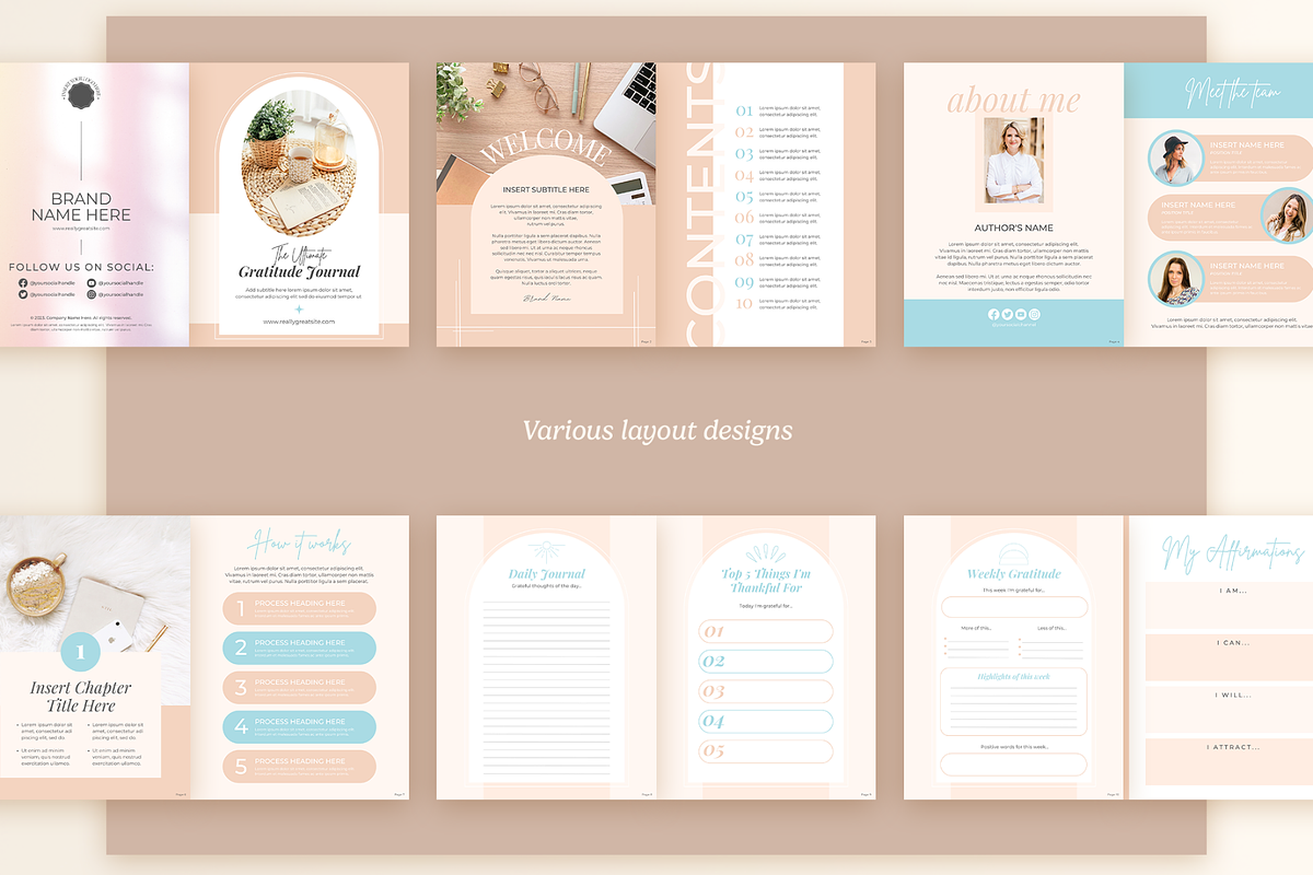 Gratitude Journal, a Stationery Template by Creatif Foundry (Photo 3 of 7)