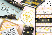 Seamless Gold Dots Pattern, a Pattern Graphic by Download Graphic Art (Thumbnail 1 of 5)