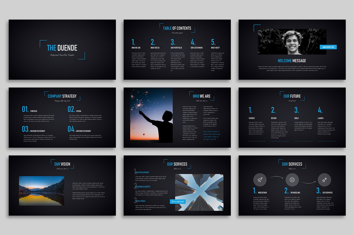 Duende Dark - Powerpoint Template, a Presentation Template by Helga_Design (Photo 2 of 16)