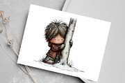 Whimsical Winter Kids Clipart Bundle, an Illustration by Canvas Craft (Thumbnail 5 of 6)