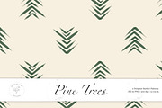 Pine Trees Surface Pattern, a Pattern Graphic by Quinn Lane Designs (Thumbnail 1 of 5)