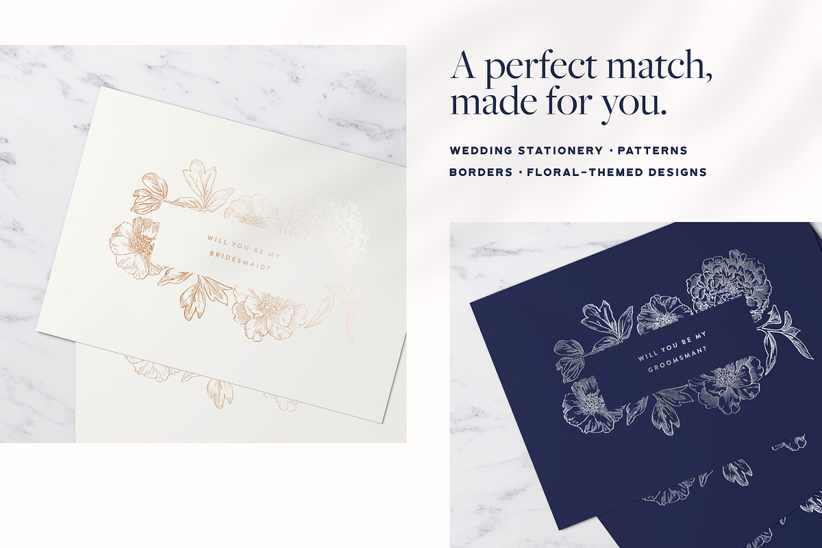 Illustrated Peonies, a Decorative Illustration by Yung (Photo 4 of 5)