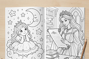 Magical Princess Coloring Book Vol41, a Person Illustration by ikarifq shop (Thumbnail 7 of 7)