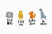 Cute cut animals, alphabet, poster, an Animal Illustration by Barkova Nadya (Thumbnail 8 of 8)