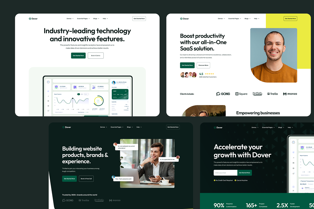 Dover: Multi-Layout SaaS Figma, an UI Kit Template by FinestDevs (Photo 5 of 6)