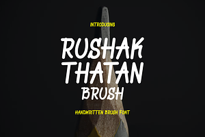 Rushak Thatan - Font