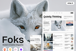 Foks - Modern Magazine HTML Template, a HTML Template by AliThemes