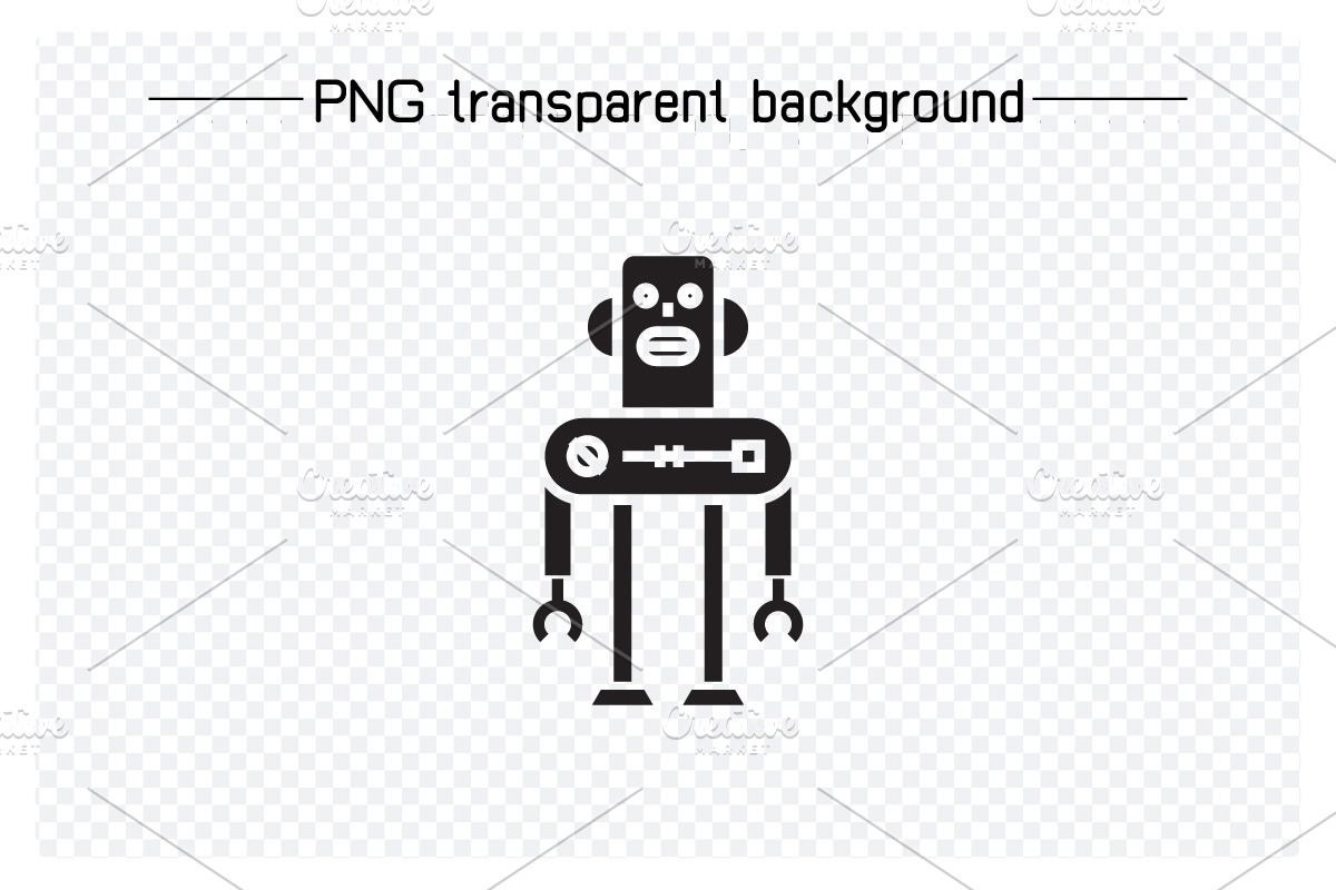Bundle of Robot Avatars Icons, a Solid Icon by Designfour (Photo 4 of 8)