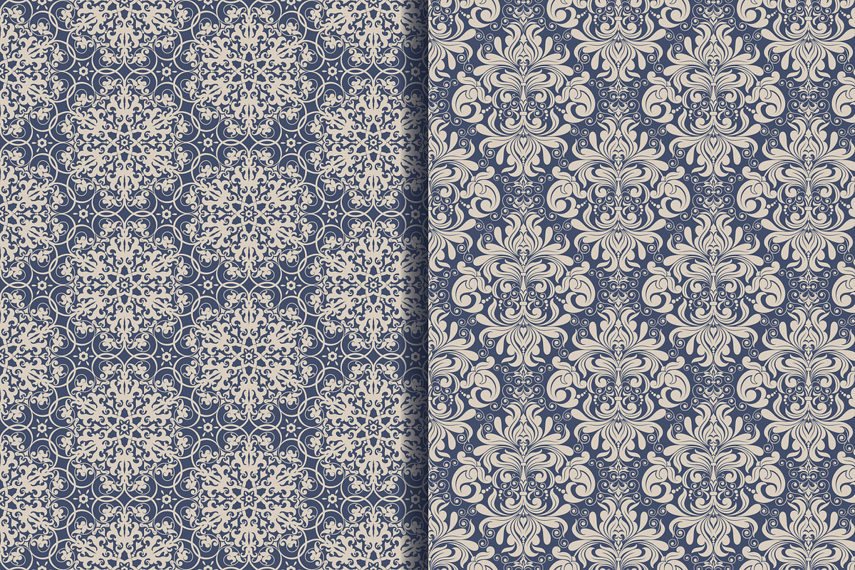 Set of 10 seampless pattern Baroque, a Pattern Graphic by NataLito (Photo 4 of 6)