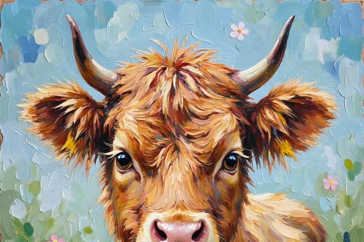 Highland Cows Bundle Set, an Animal Illustration by PLUM&FIGS (Photo 9 of 14)