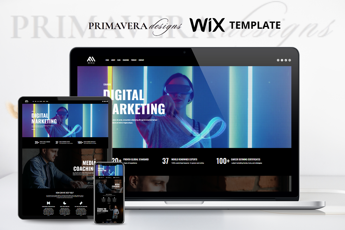 Wix Coaching Website Template, a Wix Template by Primavera Studio Design (Photo 3 of 8)