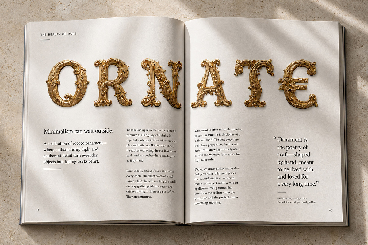 Golden Rococo Font, a Serif Font by Handmadefont (Photo 7 of 15)