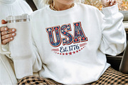 Floral Embroidery USA Png Retro Amer, an Illustration by Sublimation Artist (Thumbnail 2 of 9)