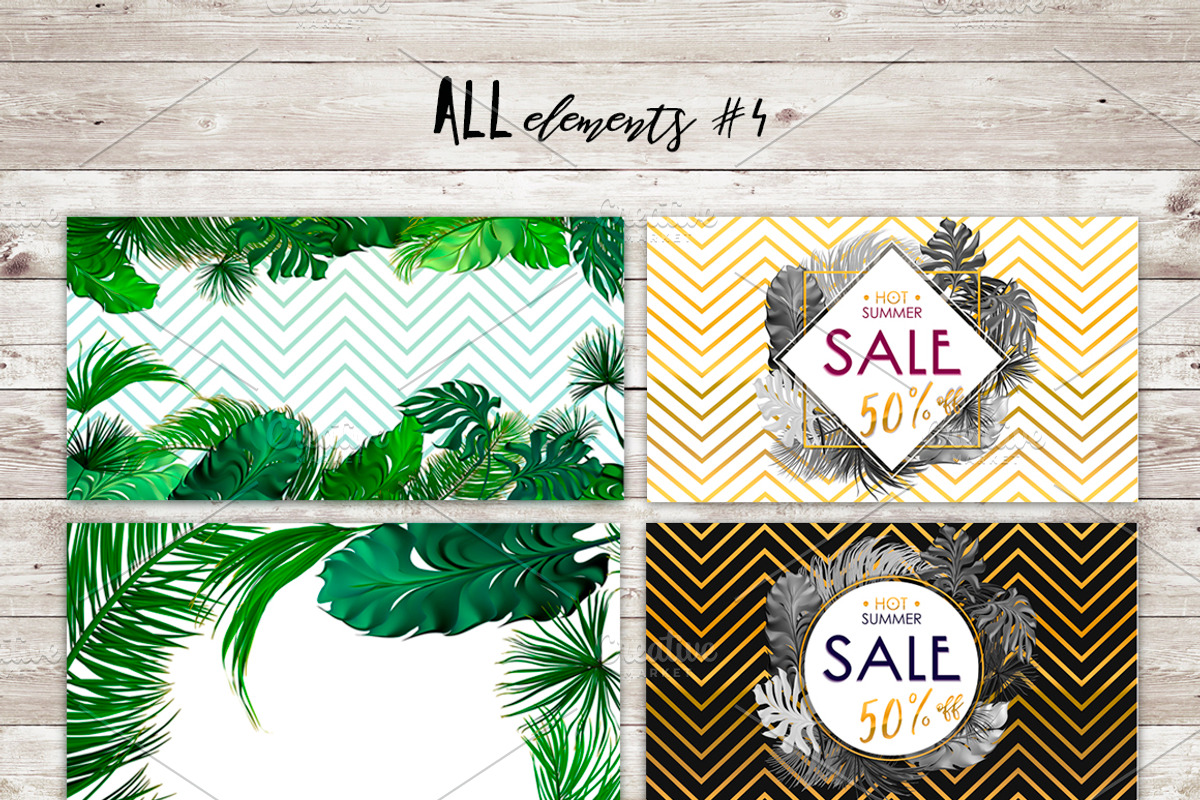 Tropical Life (vector + PSD,PNG), a Decorative Illustration by Gluiki (Photo 10 of 10)