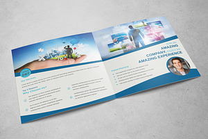 Corporate Square Bifold Brochure