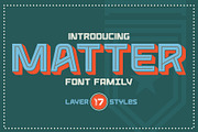 Matter Type Family, a Sans Serif Font by ANDR35 (Thumbnail 1 of 8)