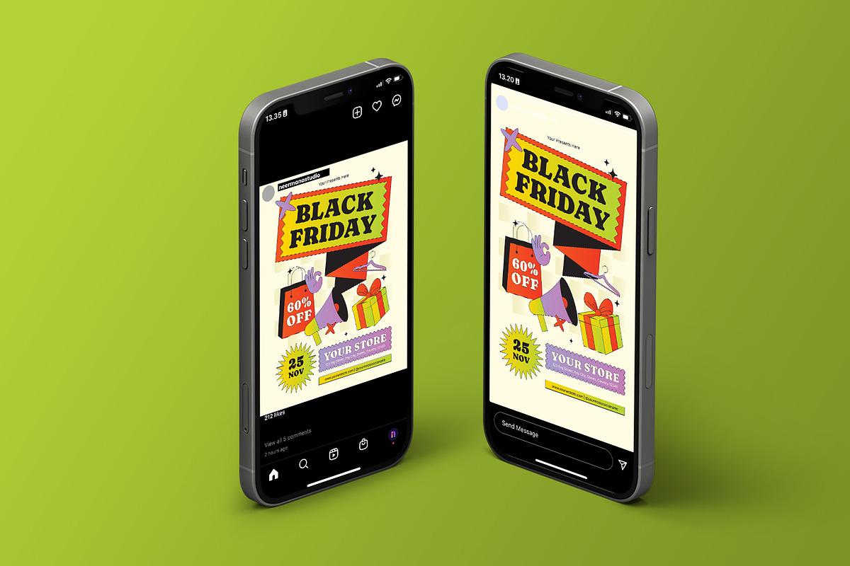 Fun Modern Black Friday Flyer preview 3