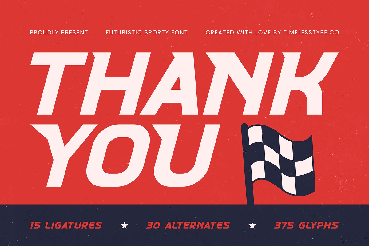 Corsa Rustin Futuristic Sport Font, a Sans Serif Font by timelesstype.co (Photo 20 of 20)