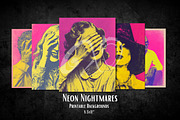 Neon Nightmares: Retro Horror, a Background Graphic by NiiiNArt (Thumbnail 9 of 9)