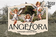 Angelora Typeface, a Sans Serif Font by Setara Langit CreativeStd (Thumbnail 1 of 17)