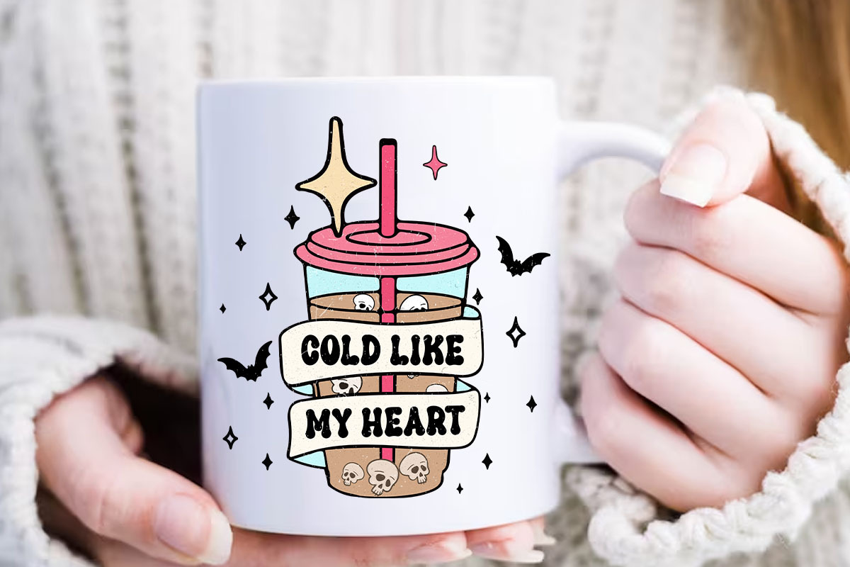 Halloween Coffee Cold Like My Heart, an Object Graphic by Boodesign (Photo 2 of 3)