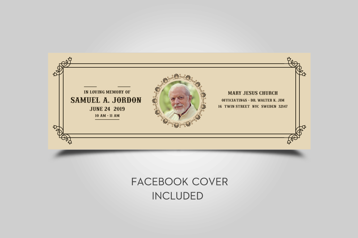 Vintage Funeral Program Template, a Brochure Template by Jaisivakumar (Photo 5 of 6)