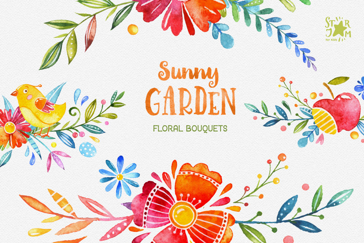 -25% Sunny Garden. Floral Bundle, a Decorative Illustration by StarJam (Photo 6 of 11)