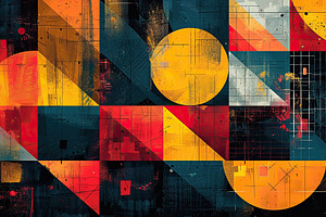 Hybrid background that fuses polygon, a Photo by LOGOCREATIVE