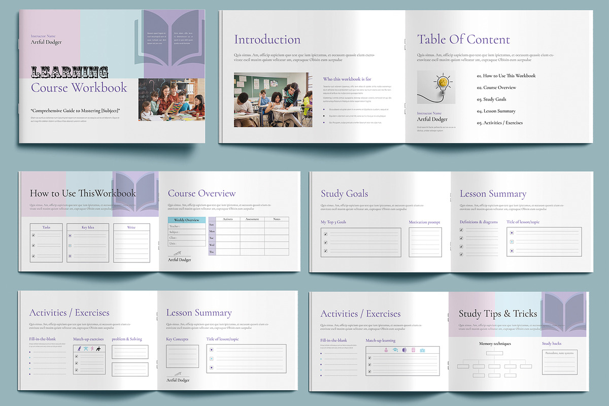 Study Workbook Template
