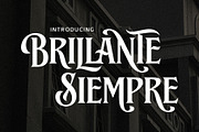 Brillante Siempre - Fancy Serif, a Serif Font by Arterfak Project (Thumbnail 1 of 12)