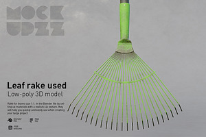 Leaf rake used