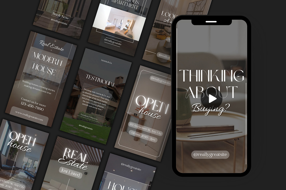 100 Realtor Reel Canva Templates, a Templates & Theme by TemplateCastleStore (Photo 2 of 10)