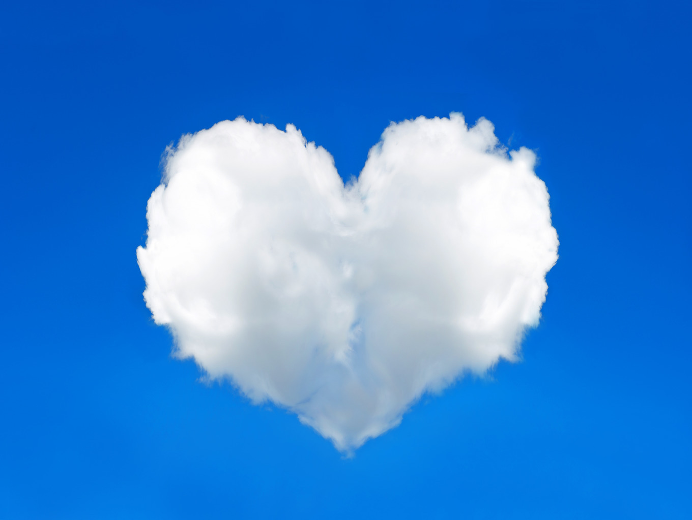 Cloud shaped heart in the blue sky featuring heart, love, and romantic ...