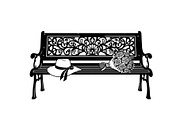 Vintage Park Bench Vector Bundle, an Illustration by jahid234 (Thumbnail 18 of 49)
