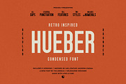 Hueber - Retro Condensed Sans, a Sans Serif Font by UppercapType (Thumbnail 1 of 8)