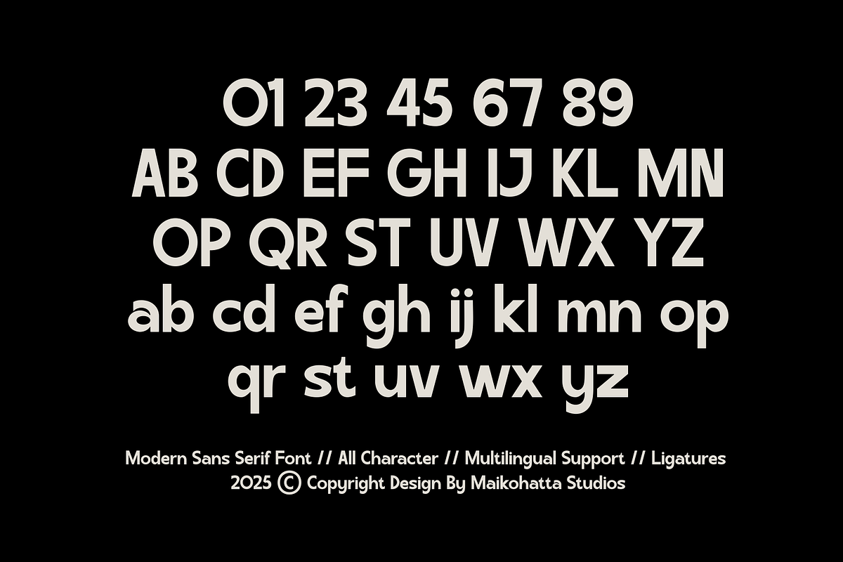 Recide - Modern Sans Serif Typeface, a Sans Serif Font by MaikoHatta (Photo 4 of 7)