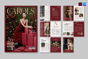 Christmas Magazine Template, a Magazine Template by BrandPacks (Thumbnail 1 of 6)