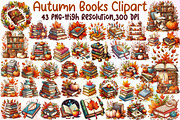 Autumn Books Sublimation Clipart Bun, an Illustration by Sublimation Artist (Thumbnail 1 of 6)