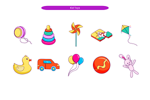 Kid Toys, an Education Illustration by Creathub Studio