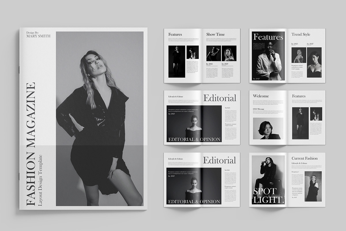 Fashion Magazine Template Design