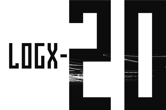 LOGX-20 Font Family preview 7