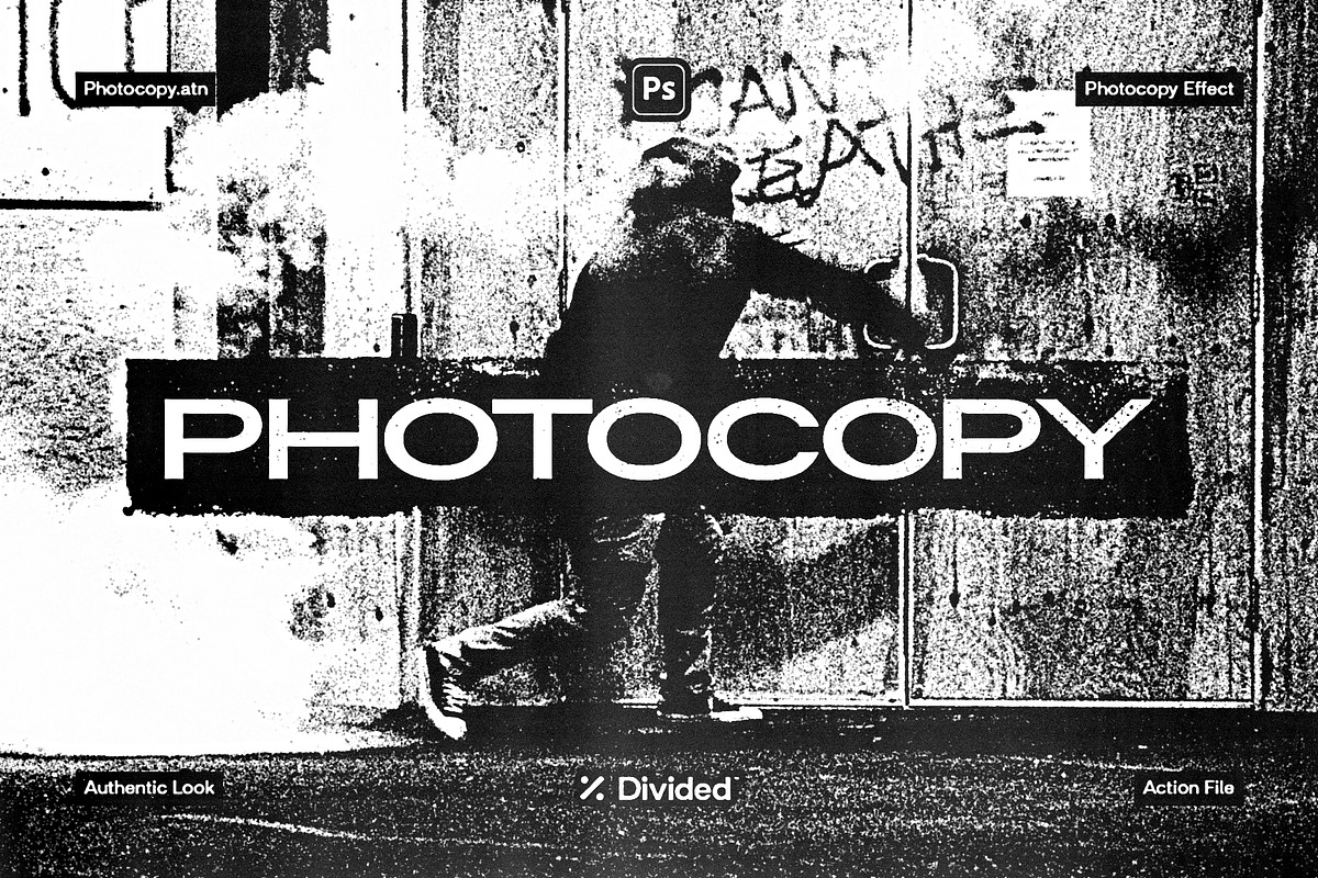 Photocopy Effect, an Action Add-On by Divided.co (Photo 6 of 6)