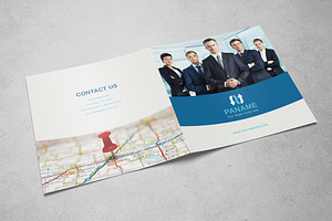 Corporate Square Bifold Brochure