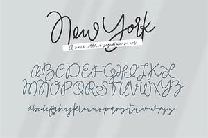 NEW YORK A Signature Script Font