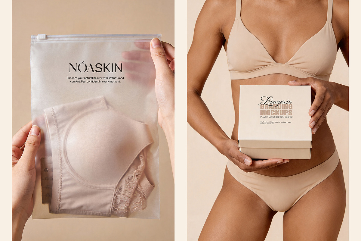Lingerie Branding Mockups, an Apparel Mockup by Dikarte.Store (Photo 6 of 9)