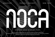 Noca - Modern Logo Display Font, a Handwritten Font by overlaytemplates (Thumbnail 1 of 5)