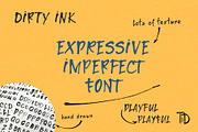 Dirty Ink font handwritten playful, a Handwritten Font by TD fonts (Thumbnail 2 of 12)