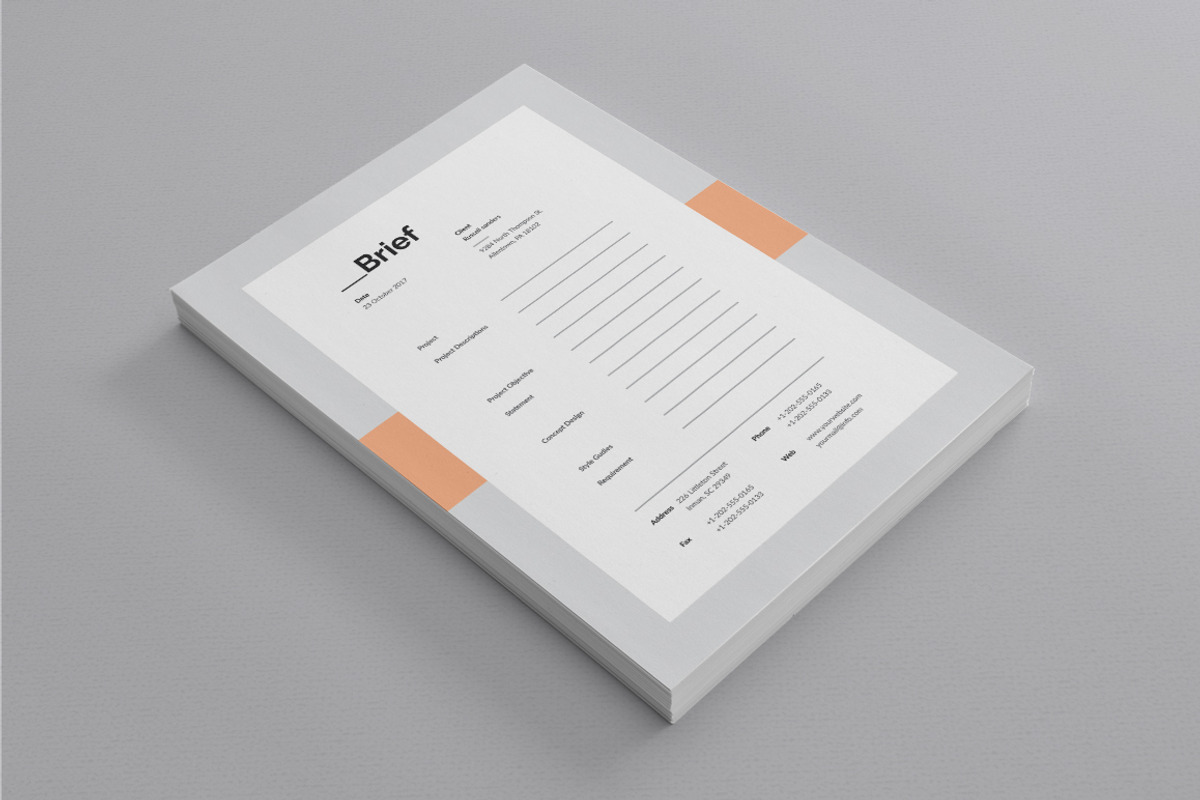 Brief - Estimation - Invoice, a Stationery Template by ThemeDevisers (Photo 3 of 4)