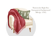 Cozy Hygge Winter Clipart, a Seasonal Illustration by ArtGiftsStudio (Thumbnail 4 of 4)